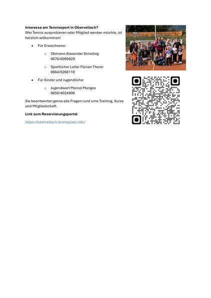 TCU - Tennisclub Union Obervellach: Information (Seite 3)