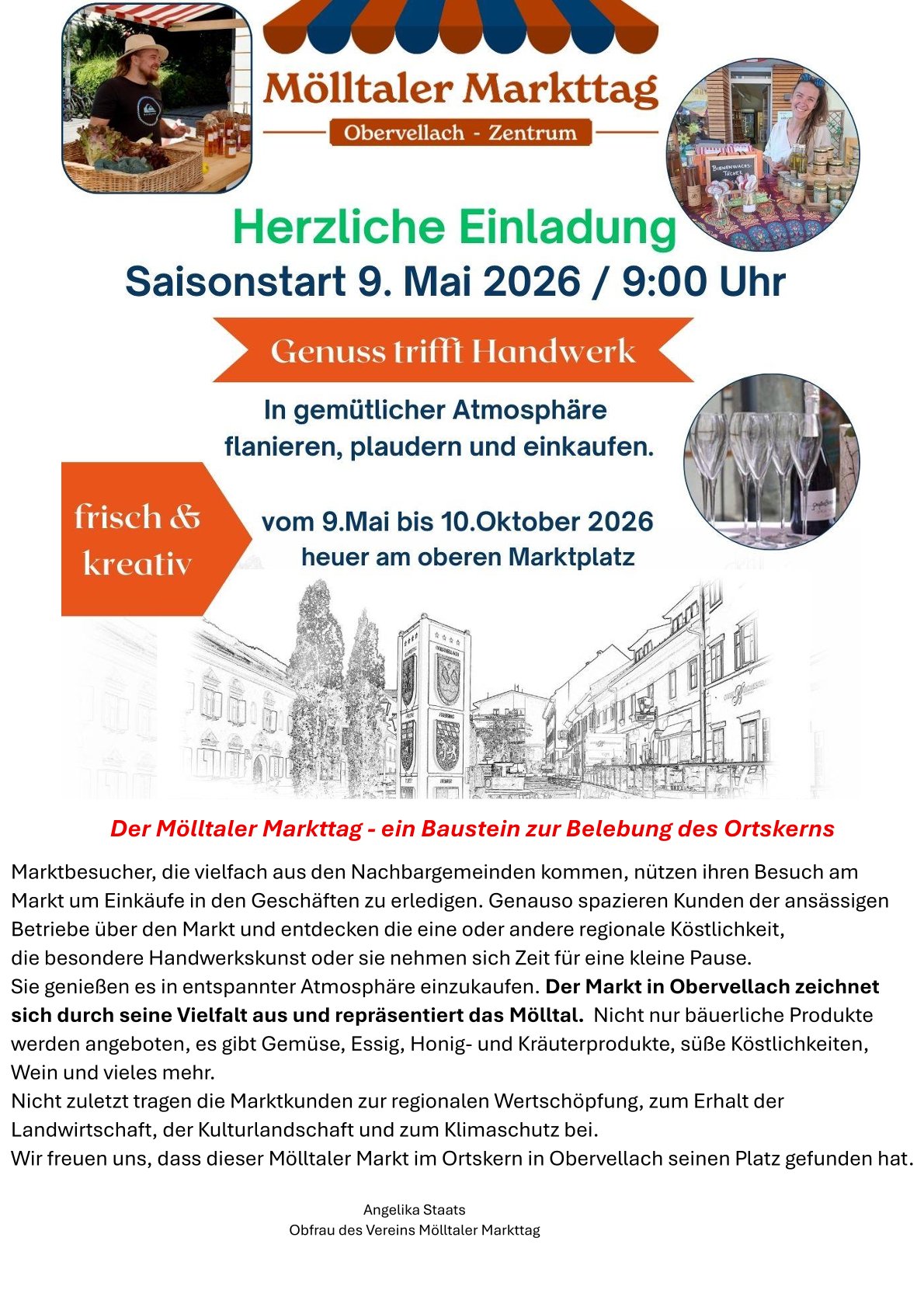 Einladung zum Besuch des Mölltaler Markttages 