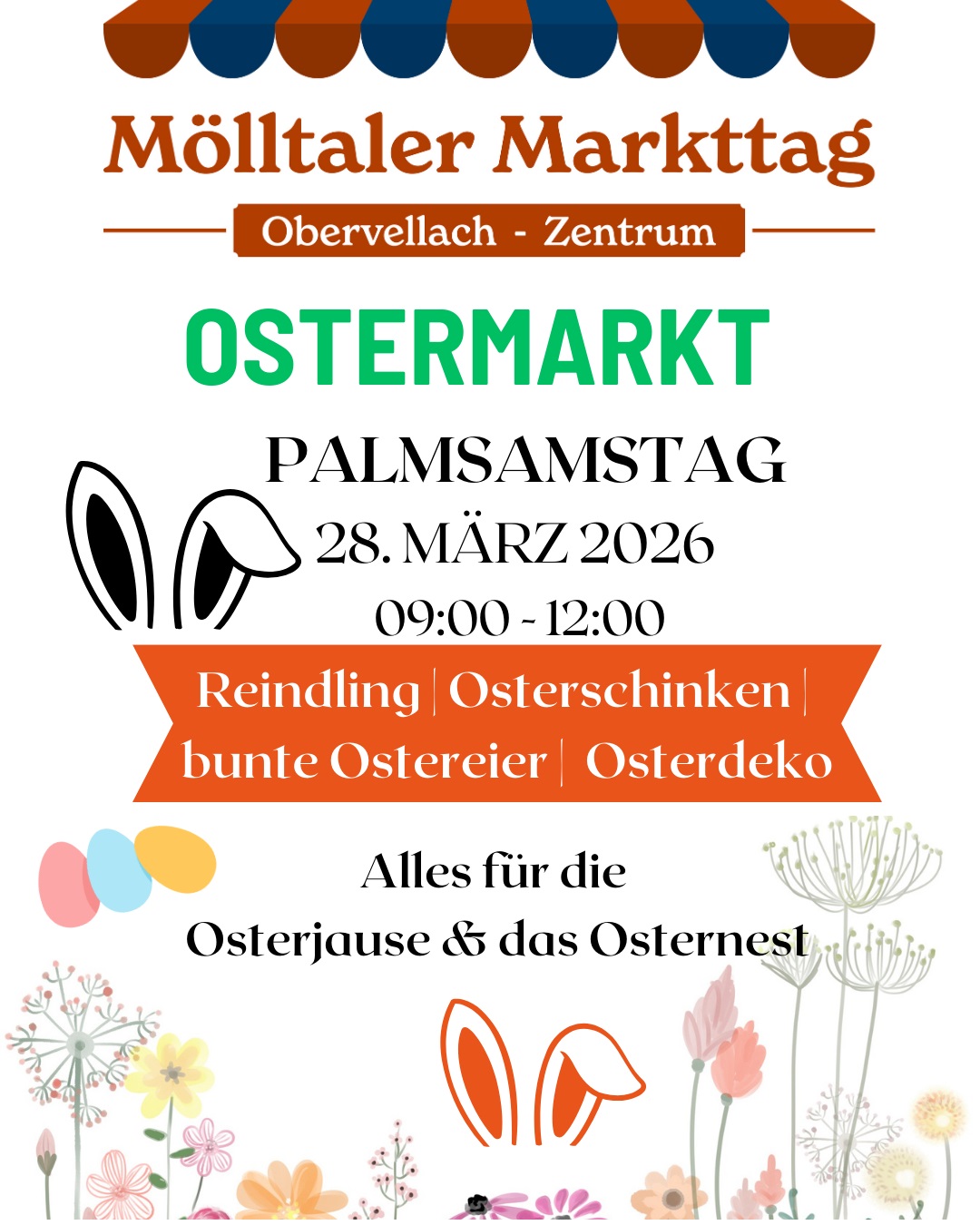 Einladung zum Mölltaler Markttag - Ostermarkt