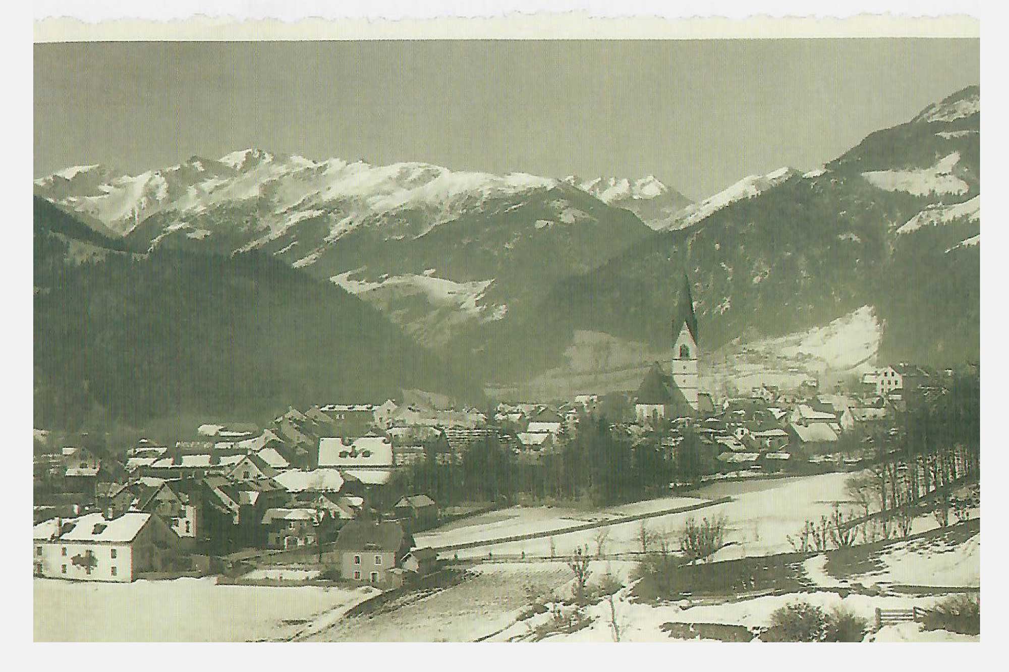 Ortsansicht von Obervellach, 1925