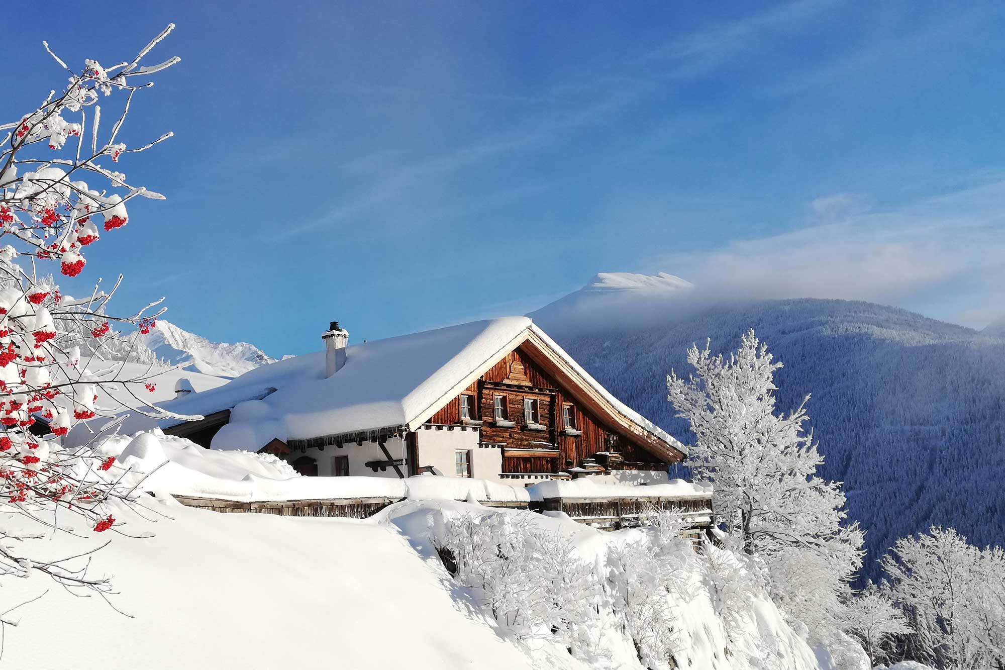 Ein Wintermärchen beim Almgasthof Himmelbauer © V. Schachner